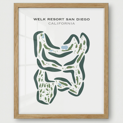 Welk Resort San Diego, California - Printed Golf Courses