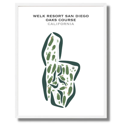 Welk Resort San Diego - Oaks Course, California - Printed Golf Courses