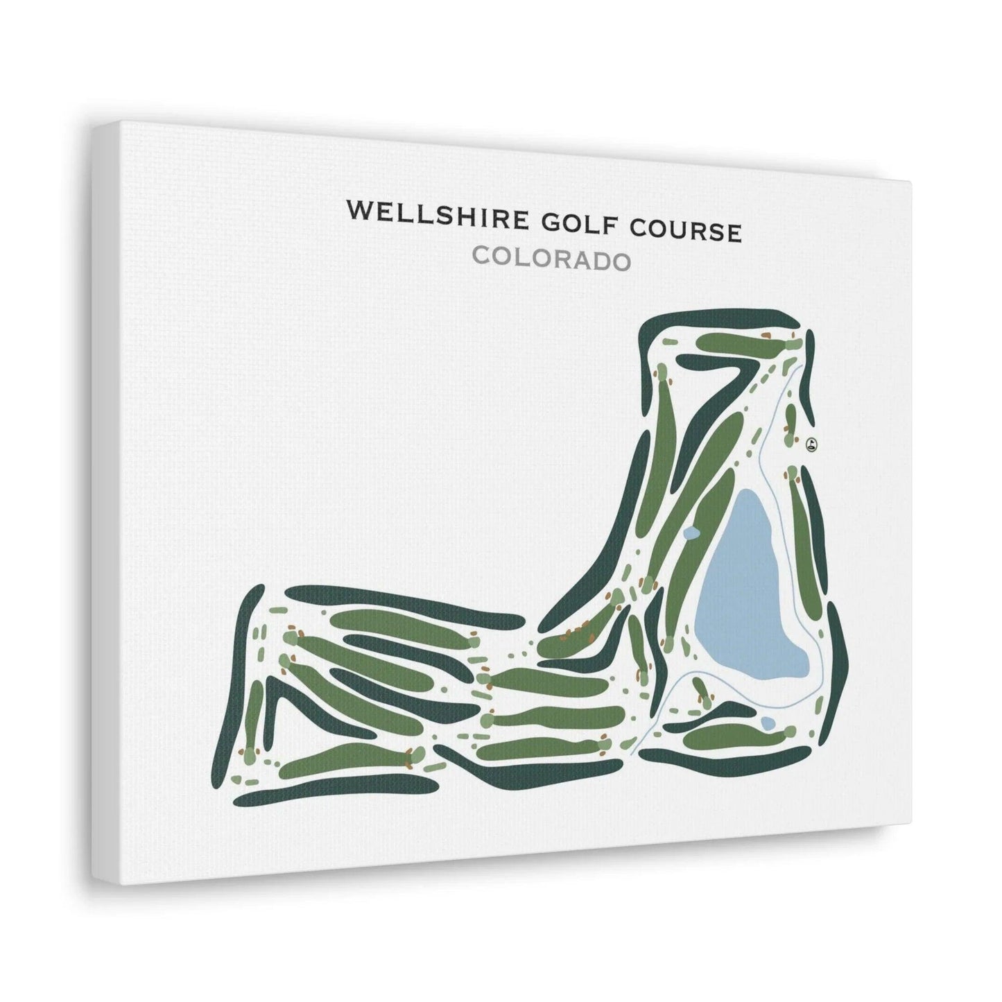 Wellshire Golf Course, Colorado - Printed Golf Course