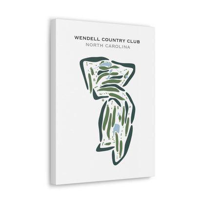 Wendell Country Club, North Carolina - Printed Golf Courses
