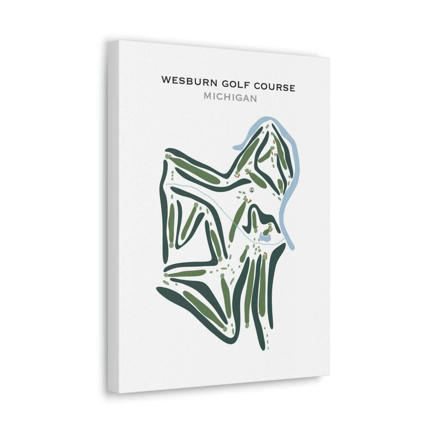 Wesburn Golf Course, Michigan - Printed Golf Courses
