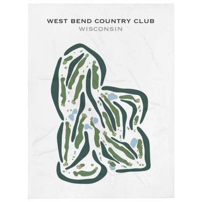 West Bend Country Club, Wisconsin - Printed Golf Courses