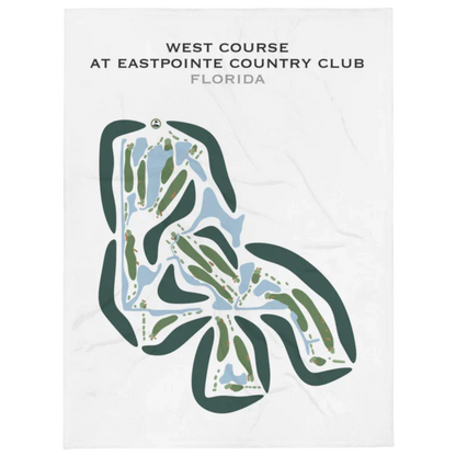 West Course at EastPointe Country Club, Florida - Printed Golf Courses
