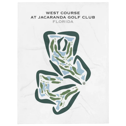 West Course at Jacaranda Golf Club, Florida - Printed Golf Courses