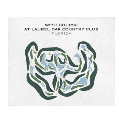 West Course at Laurel Oak Country Club, Florida - Printed Golf Courses