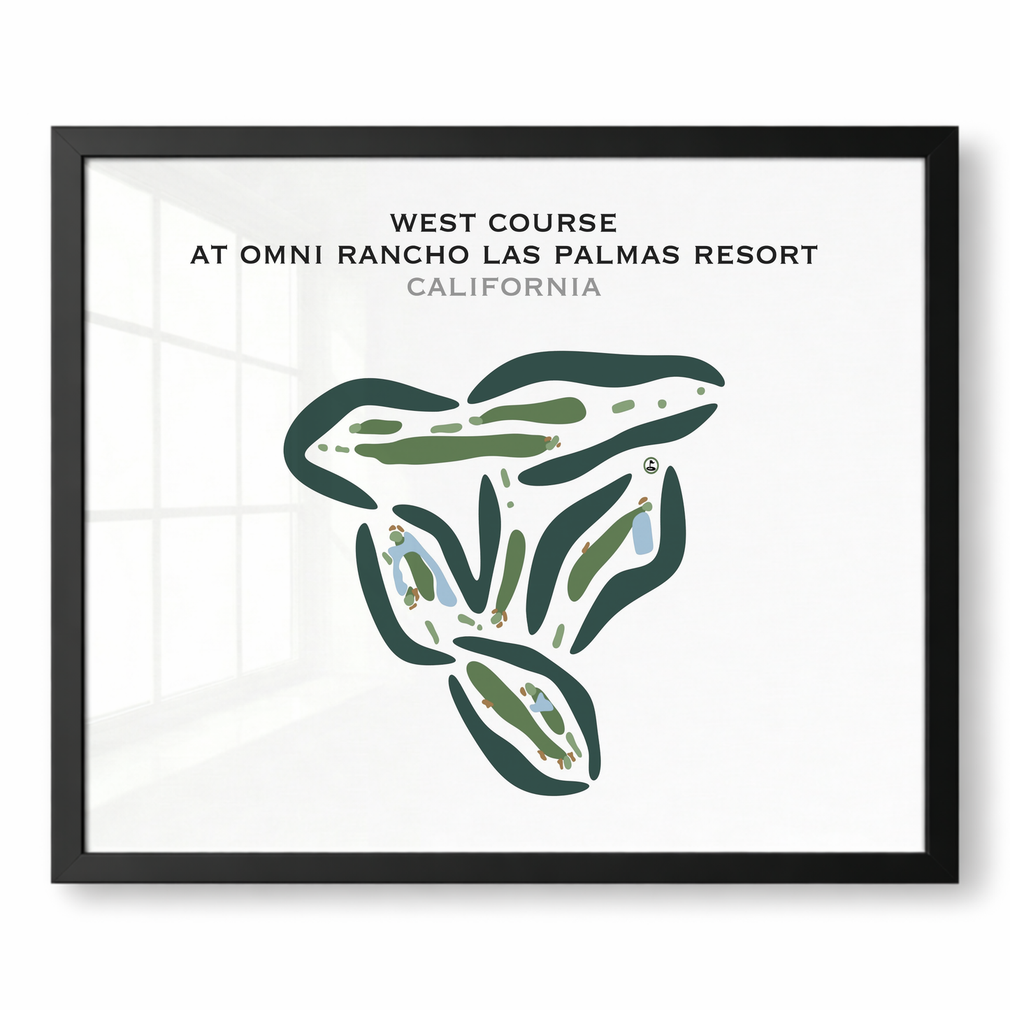 West Course at Omni Rancho Las Palmas Resort, California - Printed Golf Courses