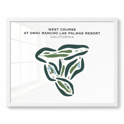 West Course at Omni Rancho Las Palmas Resort, California - Printed Golf Courses