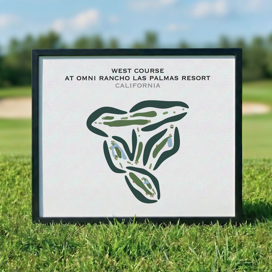 West Course at Omni Rancho Las Palmas Resort, California - Printed Golf Courses