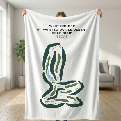 West Course at Painted Dunes Desert Golf Course, Texas - Printed Golf Courses