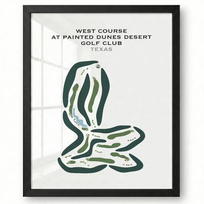 West Course at Painted Dunes Desert Golf Course, Texas - Printed Golf Courses