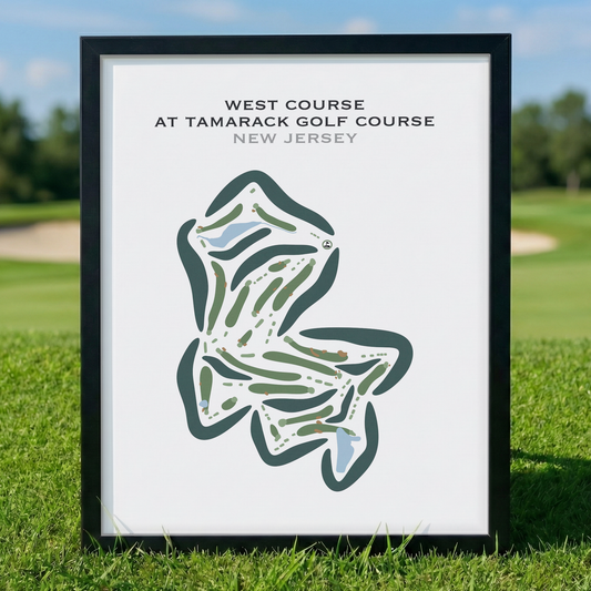 West Course at Tamarack Golf Course, New Jersey - Printed Golf Courses