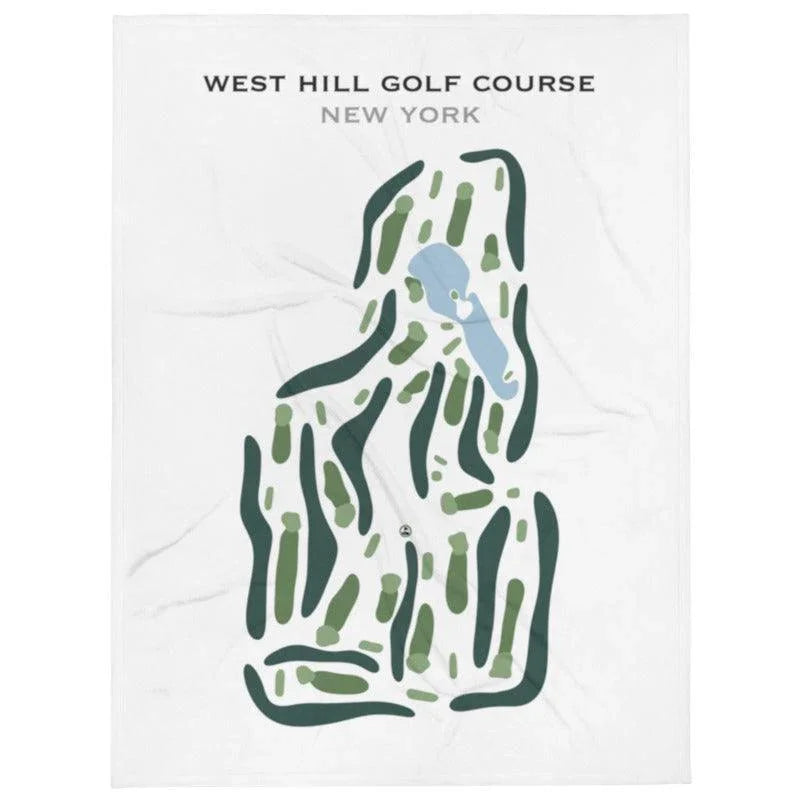 West Hill Golf Course, New York - Printed Golf Course