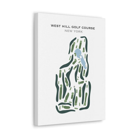 West Hill Golf Course, New York - Printed Golf Course