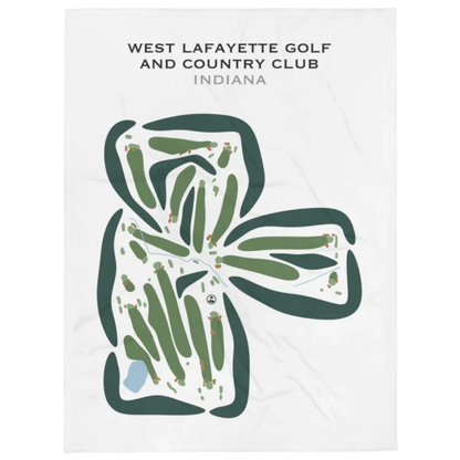 West Lafayette Golf and Country Club, Indiana - Printed Golf Courses