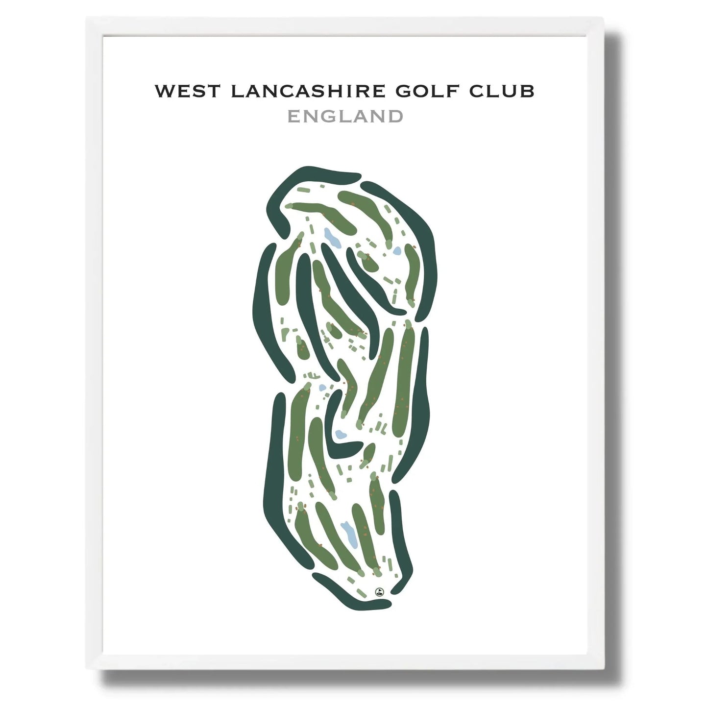 West Lancashire Golf Club, England - Printed Golf Courses