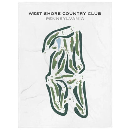 West Shore Country Club, Pennsylvania - Printed Golf Course