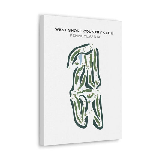 West Shore Country Club, Pennsylvania - Printed Golf Course