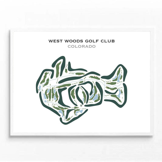 West Woods Golf Club, Colorado - Printed Golf Courses