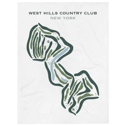 West Hills Country Club, New York - Printed Golf Courses