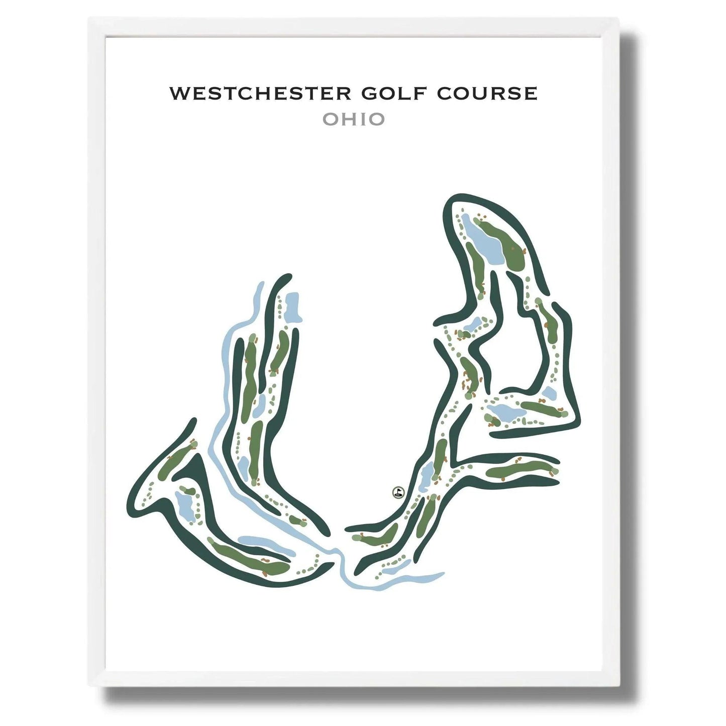 Westchester Golf Course, Ohio - Printed Golf Course