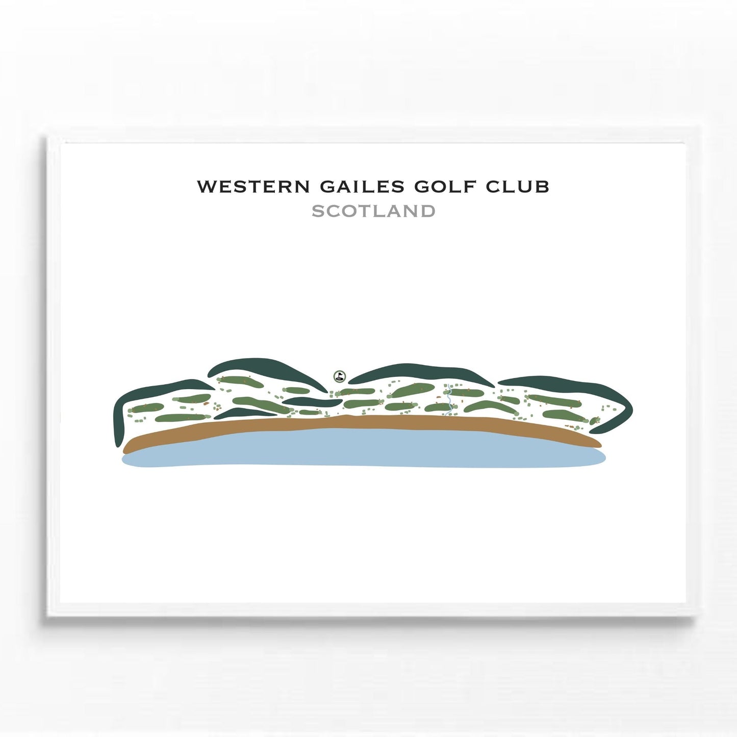 Western Gailes Golf Club, Scotland - Printed Golf Courses
