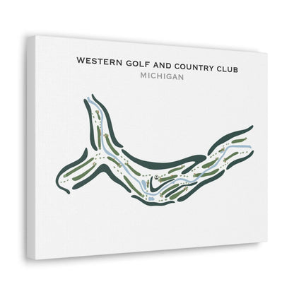 Western Golf & Country Club, Michigan - Printed Golf Courses