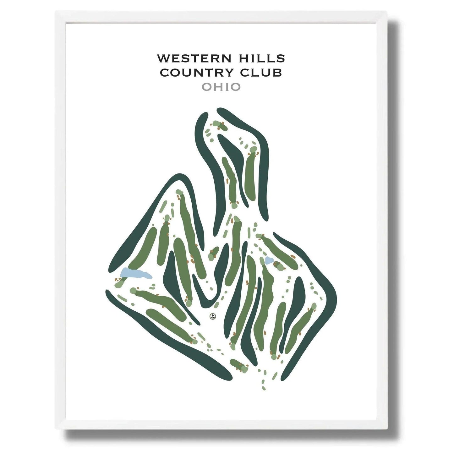 Western Hills Country Club, Ohio - Printed Golf Course