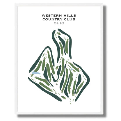 Western Hills Country Club, Ohio - Printed Golf Course
