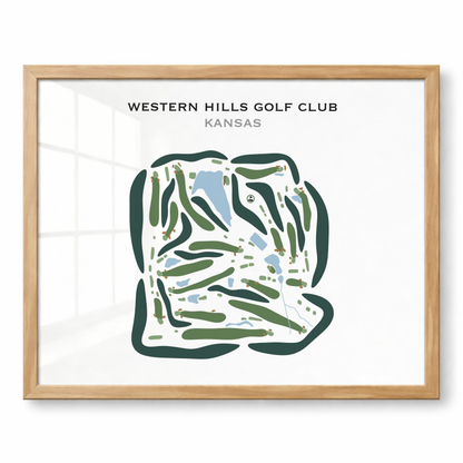 Western Hills Golf Club, Kansas - Printed Golf Courses