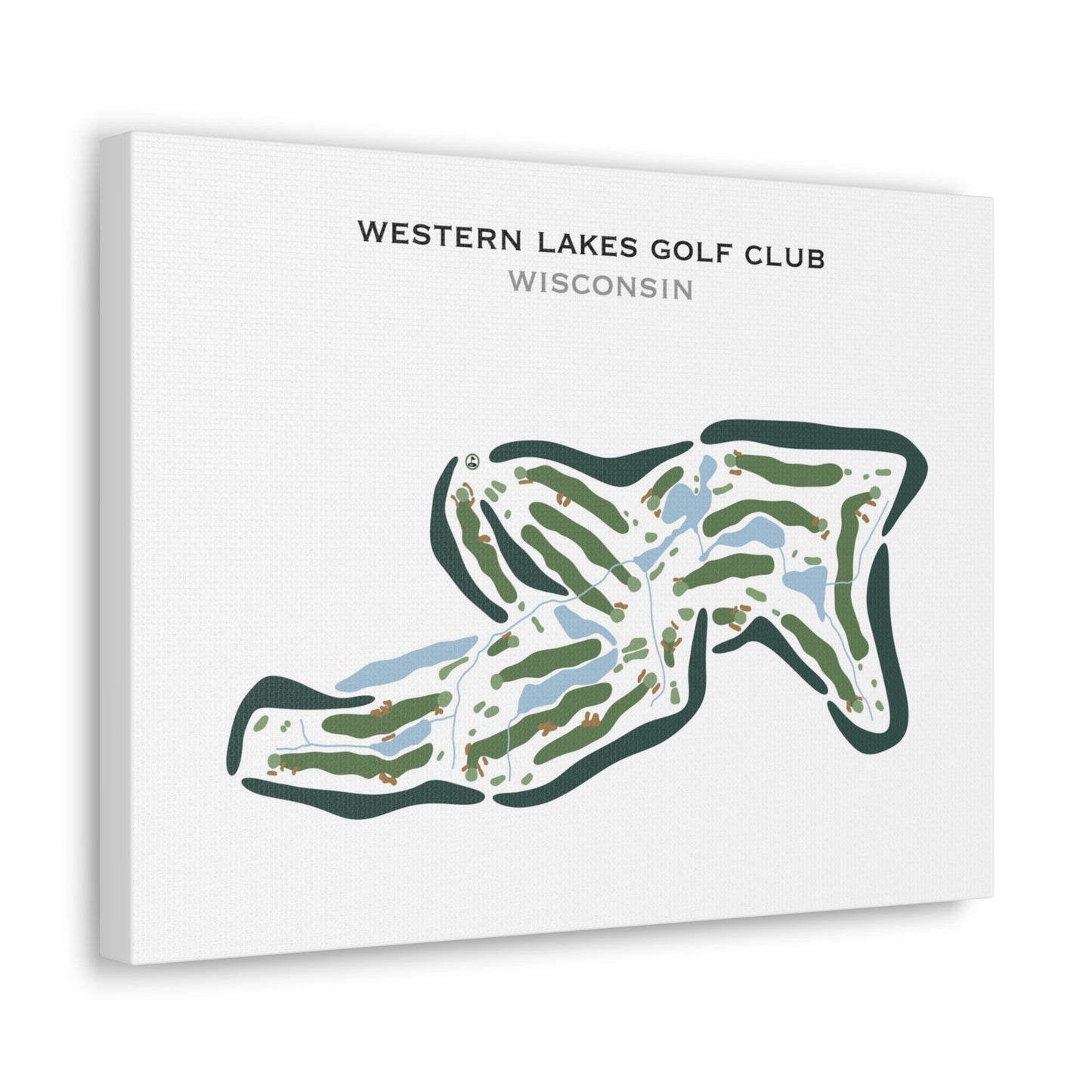 Western Lakes Golf Club, Wisconsin - Printed Golf Courses