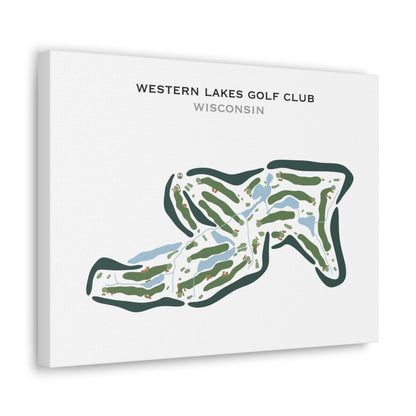 Western Lakes Golf Club, Wisconsin - Printed Golf Courses