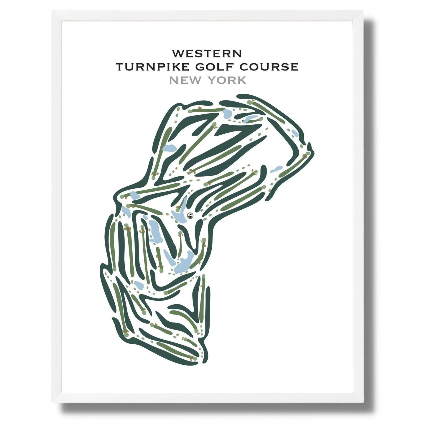 Western Turnpike Golf Course, New York - Printed Golf Courses
