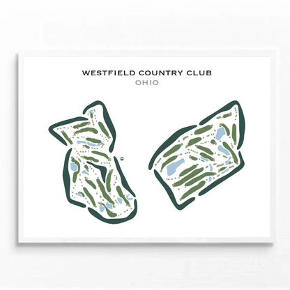 Westfield Country Club, Ohio - Printed Golf Courses