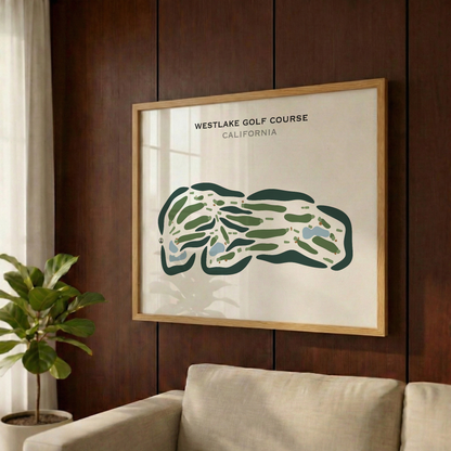 Westlake Golf Course, California - Printed Golf Courses
