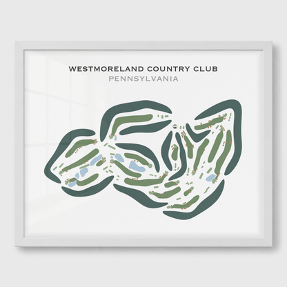 Westmoreland Country Club, Pennsylvania - Printed Golf Courses
