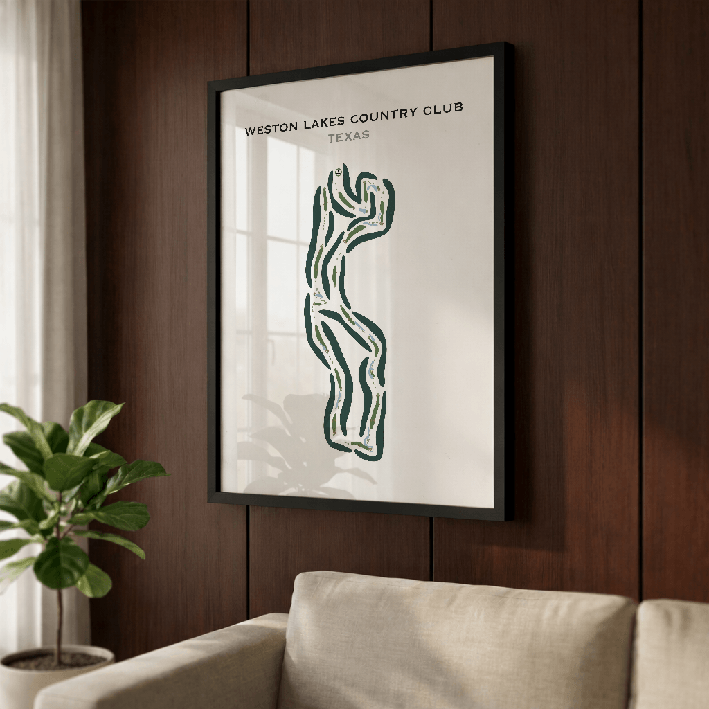 Weston Lakes Country Club, Texas - Printed Golf Courses
