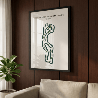 Weston Lakes Country Club, Texas - Printed Golf Courses
