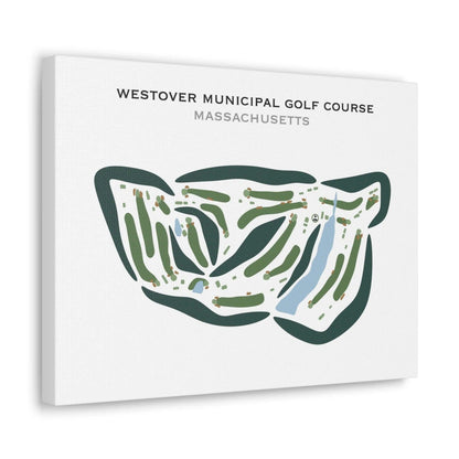 Westover Municipal Golf Course, Massachusetts - Printed Golf Courses
