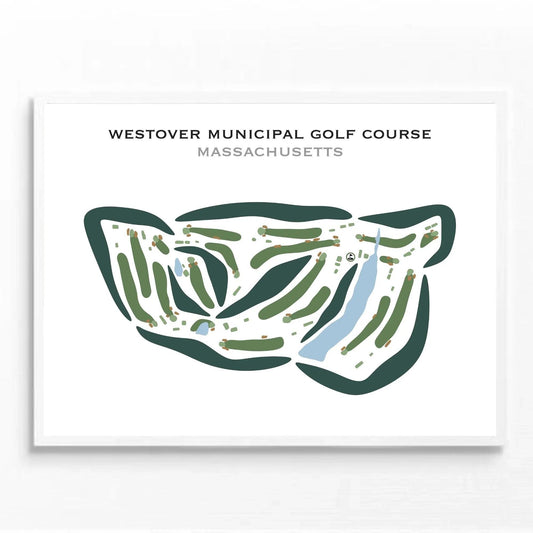Westover Municipal Golf Course, Massachusetts - Printed Golf Courses