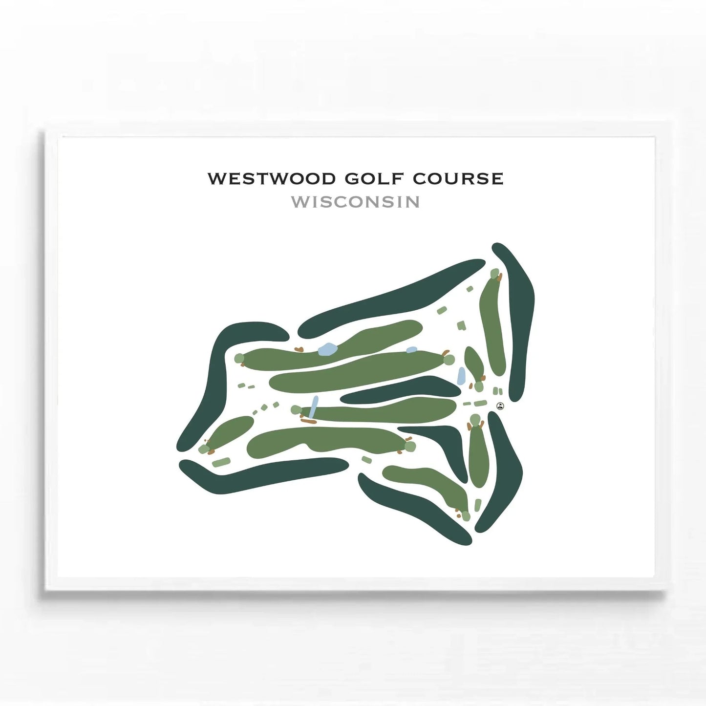 Westwood Golf Course, Wisconsin - Printed Golf Courses