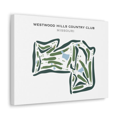 Westwood Hills Country Club, Missouri - Printed Golf Courses