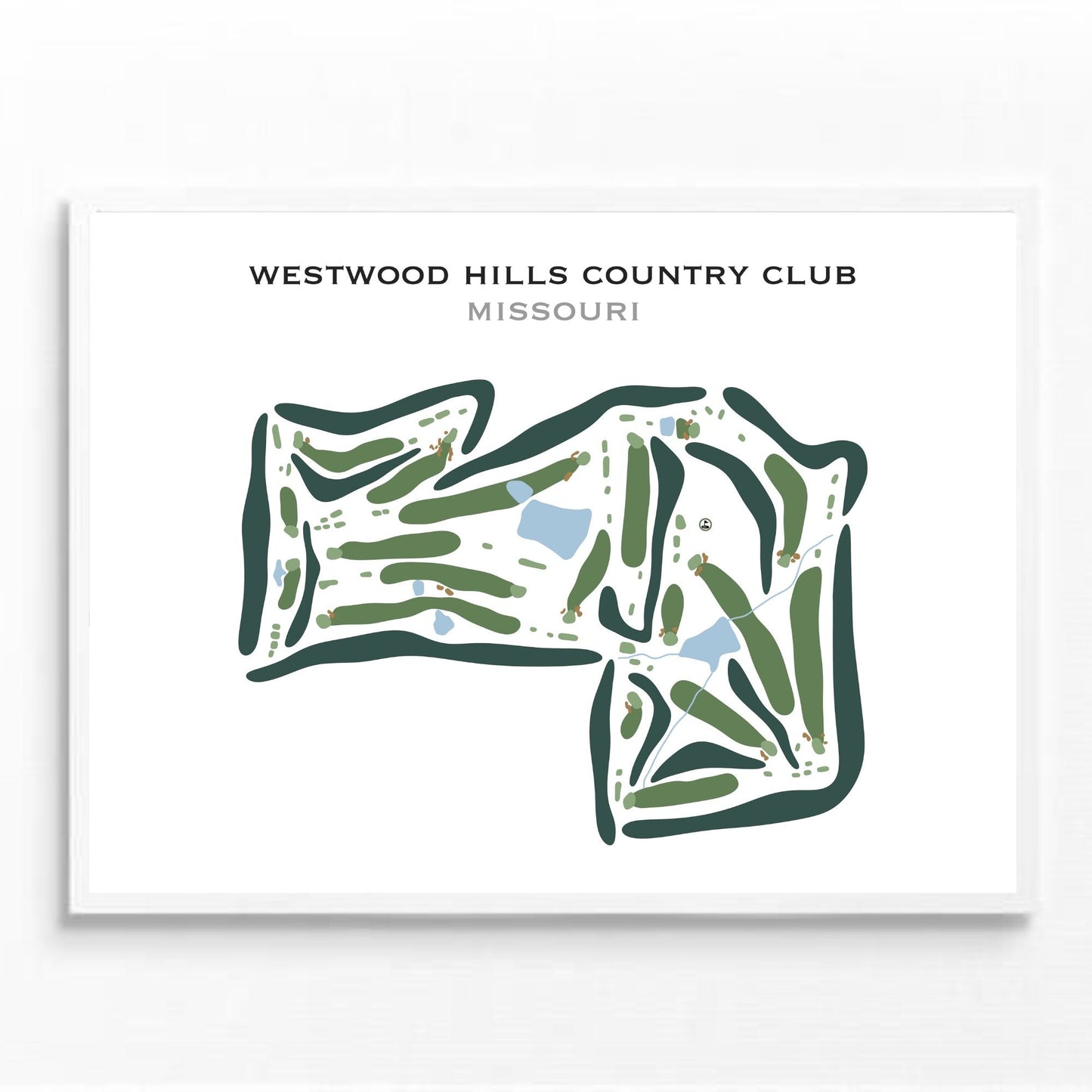 Westwood Hills Country Club, Missouri - Printed Golf Courses