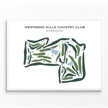 Westwood Hills Country Club, Missouri - Printed Golf Courses