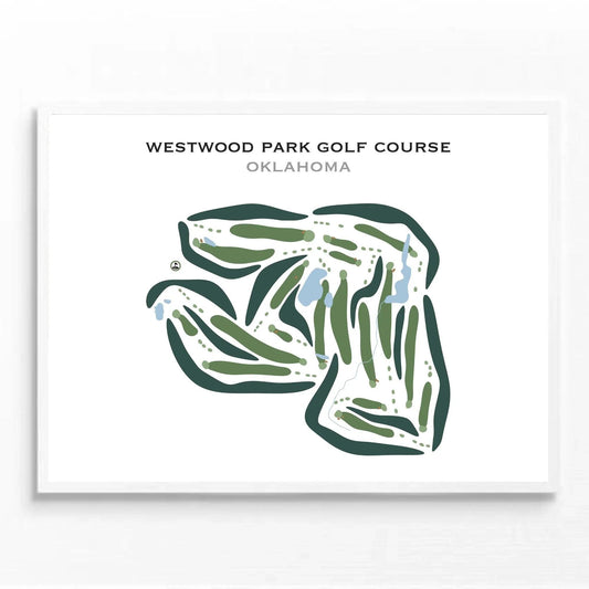 Westwood Park Golf Course, Oklahoma - Printed Golf Courses