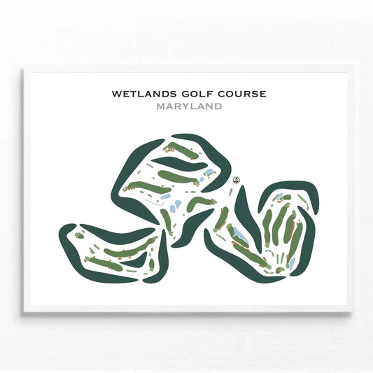 Wetlands Golf Course, Maryland - Printed Golf Courses
