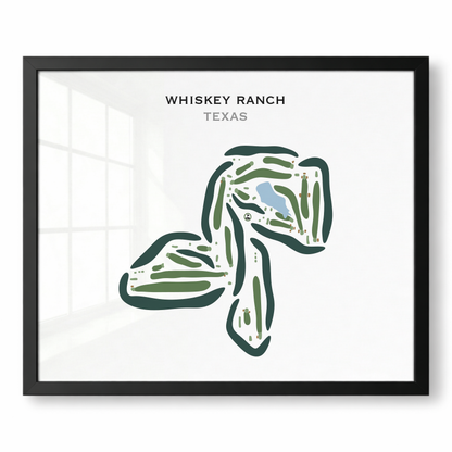 Whiskey Ranch, Texas - Printed Golf Courses