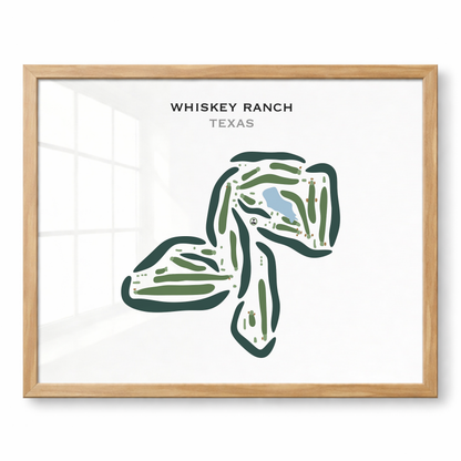 Whiskey Ranch, Texas - Printed Golf Courses
