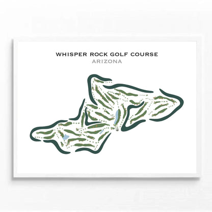 Whisper Rock Golf Course, Arizona - Printed Golf Courses