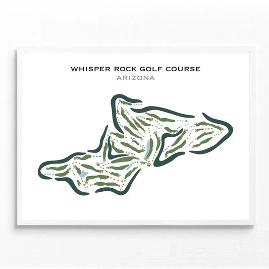 Whisper Rock Golf Course, Arizona - Printed Golf Courses