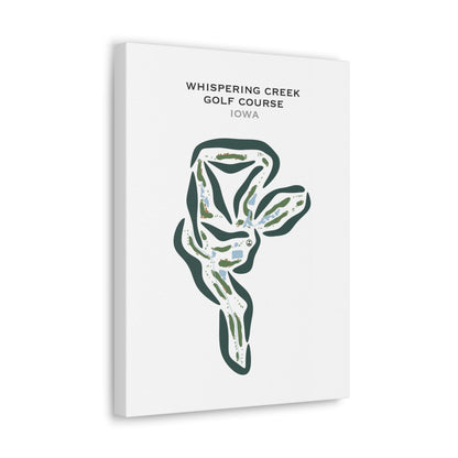 Whispering Creek Golf Course, Iowa - Printed Golf Courses